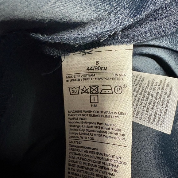 Banana Republic Sheath Dress Bell Sleeve Navy Blue Women’s Size 6 - Picture 5 of 6